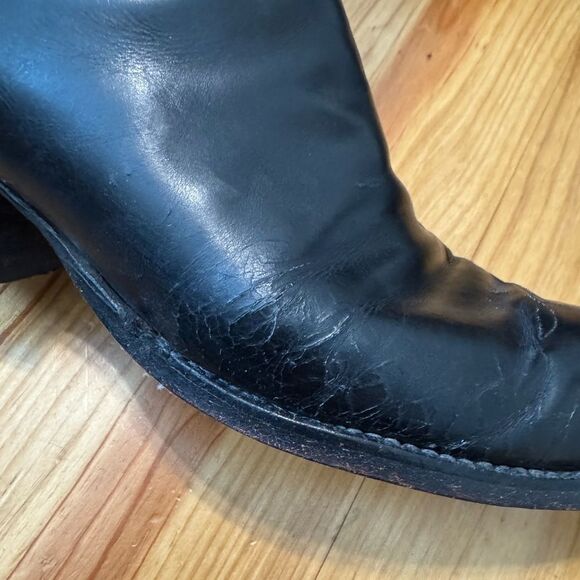 Vintage Lucchese San Antonio Embroidered Boots Black L1138 Men’s Size 10B - Picture 10 of 16